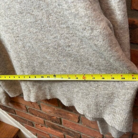 FRAME Oversized Swing Marled Knit Tan TurtleNeck Wool Alpaca Stretch Sweater XL - Picture 11 of 16